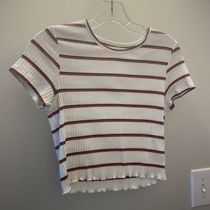 American Eagle tight striped t-shirt